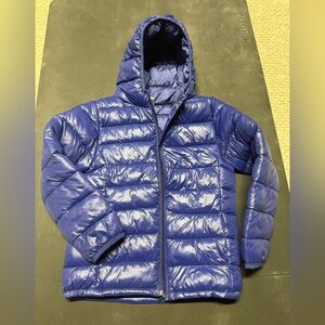Shiny Blue Puffer Jacket